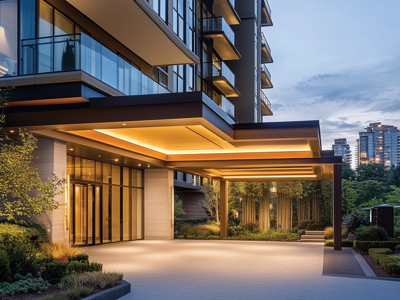 Exclusive tower drop-off zone at Kalpataru Vian Andheri Lokhandwala