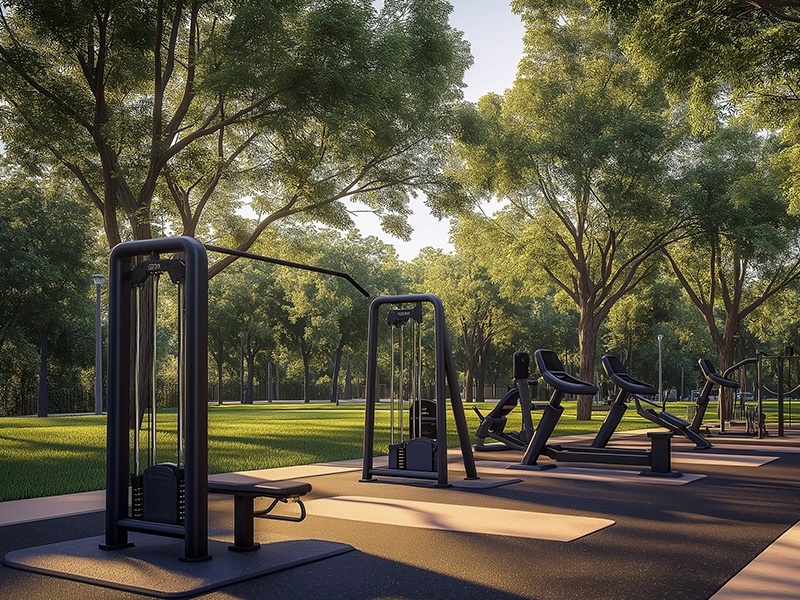 Open-air fitness zone at Kalpataru Vian Lokhandwala
