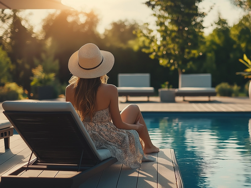 Resort-style leisure pool at Kalpataru Vian Andheri West